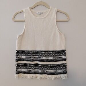 Madewell Villagrove Sweater Tank Top SMALL Boho Aztec Southwest Festival Women
